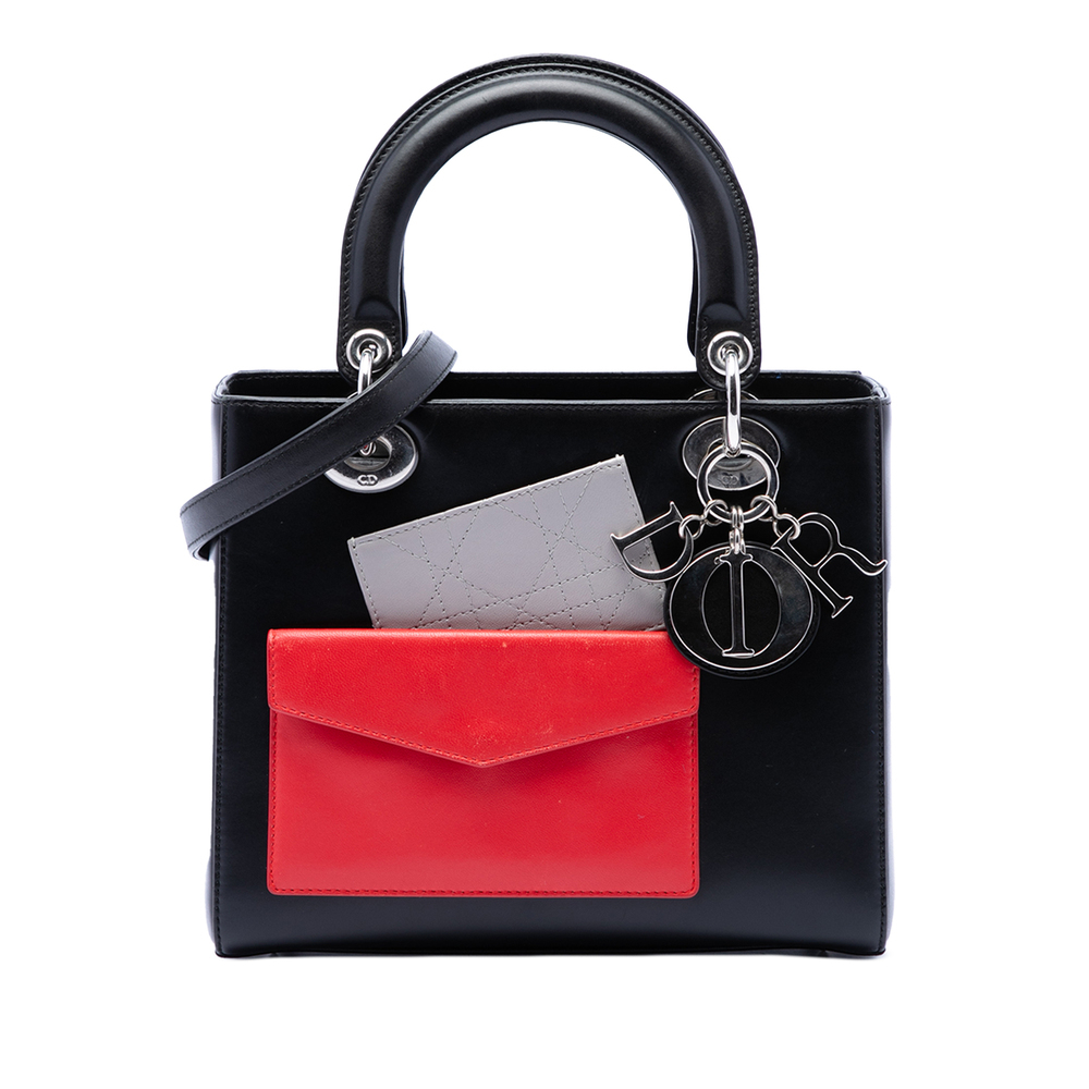 Pre-Loved Dior Medium Calfskin Pockets Lady Dior